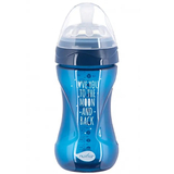 Пляшечка для годування Nuvita Mimic Cool, антиколікова, 250 мл, синій (NV6032NIGHTBLUE) - Pampik