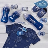 Пляшечка для годування Nuvita Mimic Cool, антиколікова, 250 мл, синій (NV6032NIGHTBLUE) - Pampik - 10