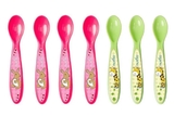 Набір ложок Nuvita, рожевий з салатовим, 7 шт. (NV1410Pink) - Pampik