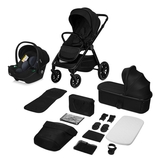 Универсальная коляска 3 в 1 Lionelo Layla Black Onyx (LO-LAYLA 3IN1 BLACK ONYX) - Pampik - 2