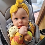 Погремушка мягкая Combi Мишка, желтый (116724) - Pampik - 4