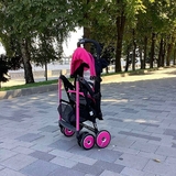 Прогулочная ультралегкая коляска Combi F2 Plus, розовый (116250) - Pampik - 11