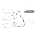 Бутылочка для кормления Combi, 270 мл, желтый (81220) - Pampik - 3