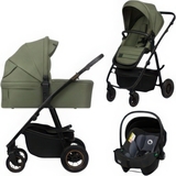 Универсальная коляска 3 в 1 Lionelo Amber Plus Green Forest (LO-AMBER PLUS 3IN1 GREEN FOREST) - Pampik