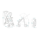 Прогулочная коляска Lionelo Emma Plus Coral Pink (LO-EMMA PLUS CORAL PINK) - Pampik - 7