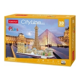 3D Пазл CubicFun City Line Paris (MC254h) - Pampik