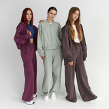 Спортивний костюм Garnamama, бомбер з капішоном,Брюки-палаццо Season 2025 164 Бордовий (1055972.1421214) - Pampik - 5