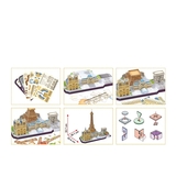 3D Пазл CubicFun City Line Paris (MC254h) - Pampik - 4
