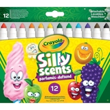 Ароматизированные широкие смываемые фломастеры Crayola Silly Scents, 12 шт. (58-8337) - Pampik
