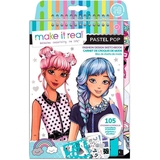 Блокнот c трафаретами Make it Real Модная вечеринка (MR3205) - Pampik