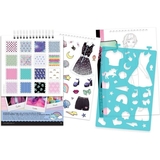 Блокнот c трафаретами Make it Real Модная вечеринка (MR3205) - Pampik - 4