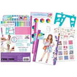 Блокнот c трафаретами Make it Real Квіткова фантазія (MR3202) - Pampik - 4