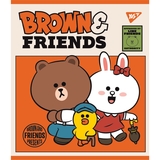 Набір зошитів Yes Line Friends А5 в клітинку, 12 аркушів, 10 шт. (766795) - Pampik - 3