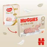 Набір підгузків на липучках Huggies Extra Care 2 (3-6 кг), 116 шт. (2 уп. по 58 шт.) - Pampik - 2