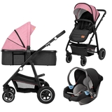 Универсальна коляска 3 в 1 Lionelo Amber Pink Rose - Pampik