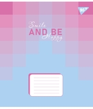 Набір зошитів Yes Smile and be happy А5, в лінійку, 48 аркушів, 10 шт. (767392) - Pampik - 2