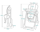 Стульчик для кормления Lionelo Zanna Pink Bubblegum, розовый - Pampik - 16