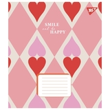 Набір зошитів Yes Smile and be happy А5, в лінійку, 36 аркушів, 15 шт. (767353) - Pampik - 4