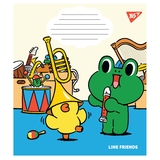 Нотний зошит Yes Line friends, А5, 12 аркушів, 25 шт. (766255) - Pampik - 7
