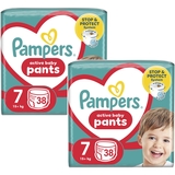 Набір підгузків-трусиків Pampers Active Baby Pants 7 (17+ кг), 76 шт. (2 уп. по 38 шт.) - Pampik