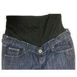 Джинсы Queen Mum прямые, трикотажный живот, р.48, джинс, синий (75.3385/6053) - Pampik - 3