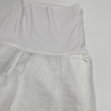 Укорочені штани з манжетом Queen Mum, льон, р.44, білий (81117/22810) - Pampik - 2