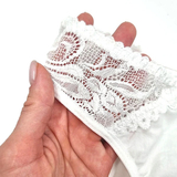 Труси для вагітних Мамочка, з мереживом, р.40, білий (9676) - Pampik - 3