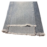 Джинси Noppies укорочені, з потертостями та трикотажною вставкою для живота, р.44, блакитний джинс (S0745/28946) - Pampik - 3