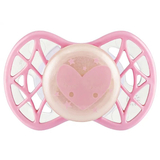 Силіконова симетрична пустушка Nuvita Air55 Cool Серце, світиться у темряві, 0+ міс. (NV7065GCR) - Pampik