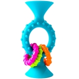 Прорізувач-брязкальце на присосках Fat Brain Toys pipSquigz Loops, бірюзовий (F166ML) - Pampik