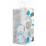 Силіконова симетрична пустушка Nuvita Air55 Cool Be Happy, світиться у темряві, 6-12 міс. (NV7085PG) - Pampik - 4