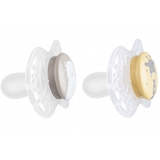 Силіконова симетрична пустушка Nuvita Air55 Explorer Ведмежа та Жираф, 6-12 міс., 2 шт. (NV7087N) - Pampik - 2