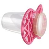 Силиконовая ортодонтическая пустышка Nuvita Air55 Cool Good Night, светится в темноте, 6-12 мес., розовый (NV7084GM) - Pampik - 2