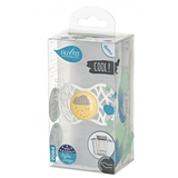 Силиконовая ортодонтическая пустышка Nuvita Air55 Cool Love, 6-12 мес., желтый (NV7084SC) - Pampik - 3