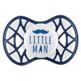 Силиконовая ортодонтическая пустышка Nuvita Air55 Cool Little Man, 6-12 мес., темно-синий (NV7084NB) - Pampik