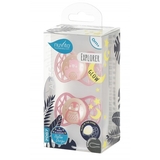 Силіконова симетрична пустушка Nuvita Air55 Explorer Ведмежа та Пінгвін, 0+ міс., 2 шт. (NV7067GF) - Pampik - 3