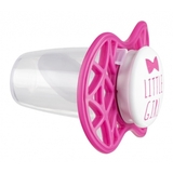 Силиконовая ортодонтическая пустышка Nuvita Air55 Cool Little Girl, 6-12 мес., малиновый (NV7084SI) - Pampik - 2