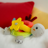 Мягкая развивающая игрушка-прорезыватель Fehn DobabyDoo Активная черепаха (4001998049114) - Pampik - 7