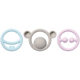 Набір іграшок-прорезивателей Moluk Nigi + Nagi + Nogi Пастельні кольори, 3 шт. (43401) - Pampik