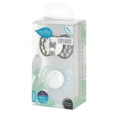 Силіконова ортодонтична пустушка Nuvita Air55 Explorer Зебра та Пінгвін, 0+ міс., 2 шт. (NV7066N) - Pampik - 3