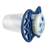 Силиконовая ортодонтическая пустышка Nuvita Air55 Cool Dream, светится в темноте, 6-12 мес., темно-синий (NV7084GBM) - Pampik - 2