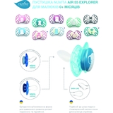 Силіконова симетрична пустушка Nuvita Air55 Explorer Ведмежа та Зайчик, 0+ міс., 2 шт. (NV7067F) - Pampik - 8