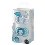 Силіконова симетрична пустушка Nuvita Air55 Explorer Тигр та Слон, 0+ міс., 2 шт. (NV7067M) - Pampik - 3