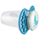 Силіконова ортодонтична пустушка Nuvita Air55 Cool Moon, світиться в темряві, 0+ міс., бірюзовий (NV7064GE) - Pampik - 2