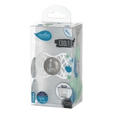 Силіконова ортодонтична пустушка Nuvita Air55 Cool Be Happy, 6-12 міс., сірий (NV7084PG) - Pampik - 3