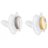 Силіконова ортодонтична пустушка Nuvita Air55 Explorer Ведмежа та Жираф, 6-12 міс., 2 шт. (NV7086N) - Pampik - 2