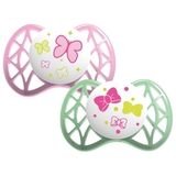 Силіконова симетрична пустушка Nuvita Air, 6-12 міс., 2 шт. (NV7081Pink) - Pampik