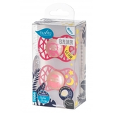 Силиконовая ортодонтическая пустышка Nuvita Air55 Explorer Обезьяна и Сова, светится в темноте, 6-12 мес., 2 шт. (NV7086GF) - Pampik - 3