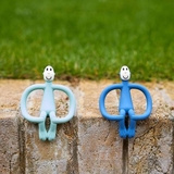 Іграшка-прорізувач Matchstick Monkey Мавпочка, без хвоста, 11 см, синій (MM-ONT-017) - Pampik - 6