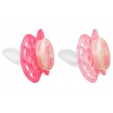 Силиконовая ортодонтическая пустышка Nuvita Air55 Explorer Обезьяна и Сова, светится в темноте, 6-12 мес., 2 шт. (NV7086GF) - Pampik - 2